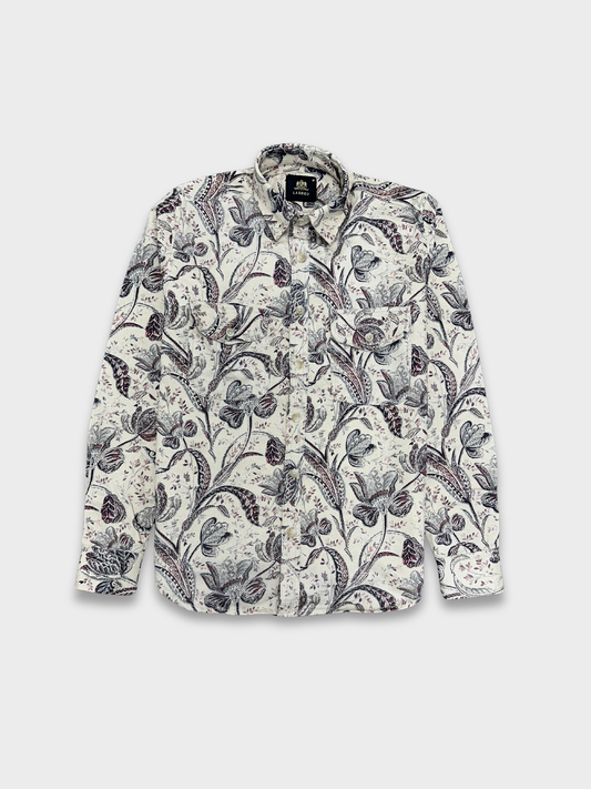 Men’s Heavy Drill Floral Print Shirt