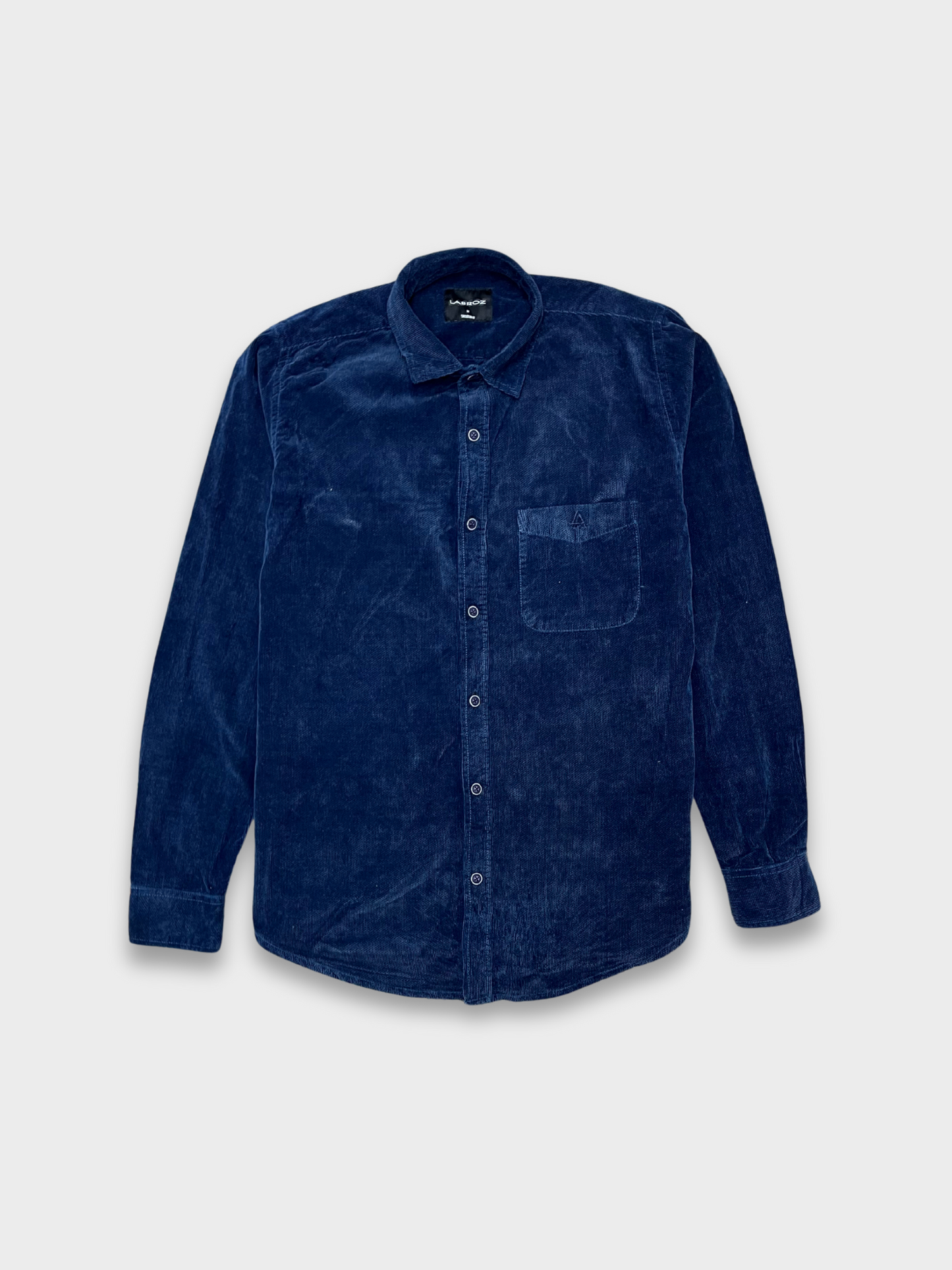 Men’s Texture Indigo Velvet Corduroy Shirt