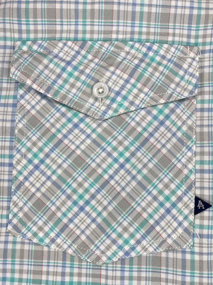 Men's Multicolor Checkered Slim Fit Oxford Shirt