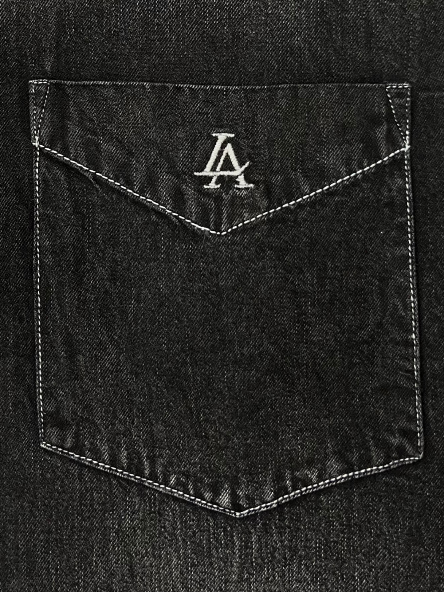 BLACK SLIM FIT DENIM SHIRT