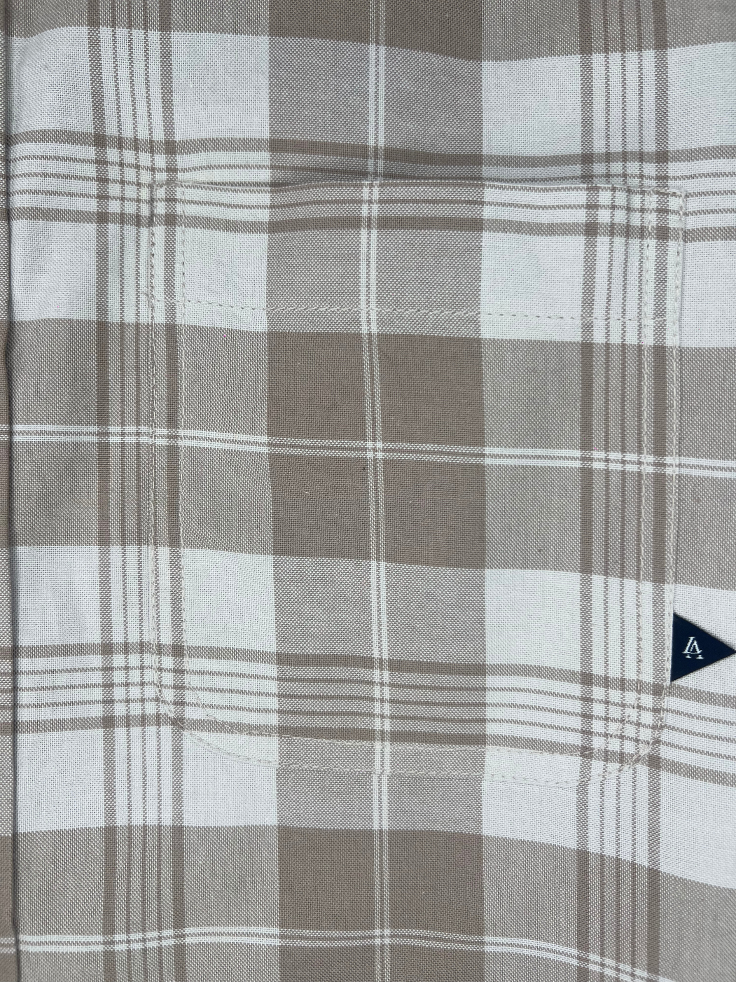 PEACH OXFORD  CHECKERED SLIM FIT SHIRT