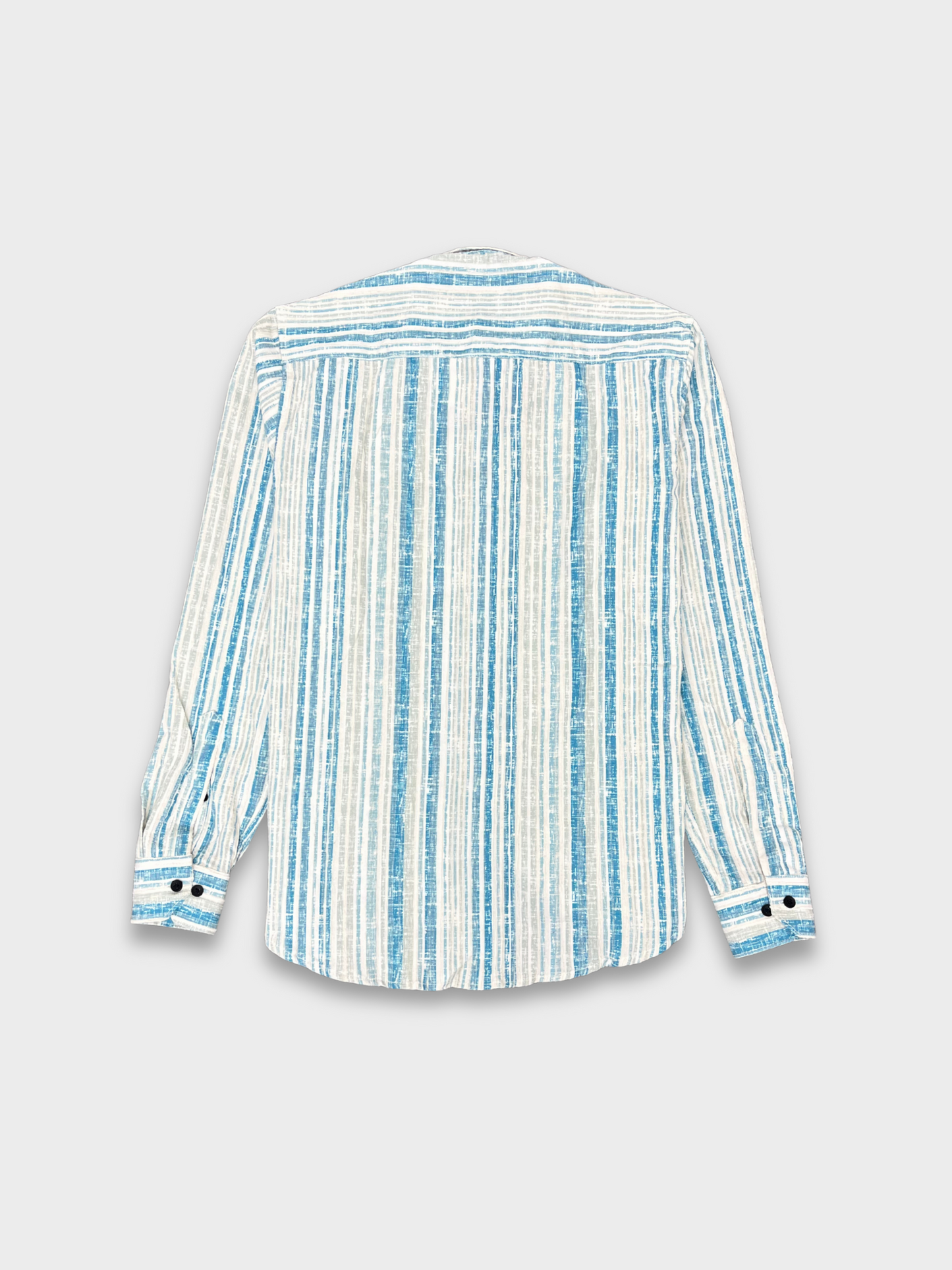 Men’s Crinkle Fabric Abstract Print Shirt