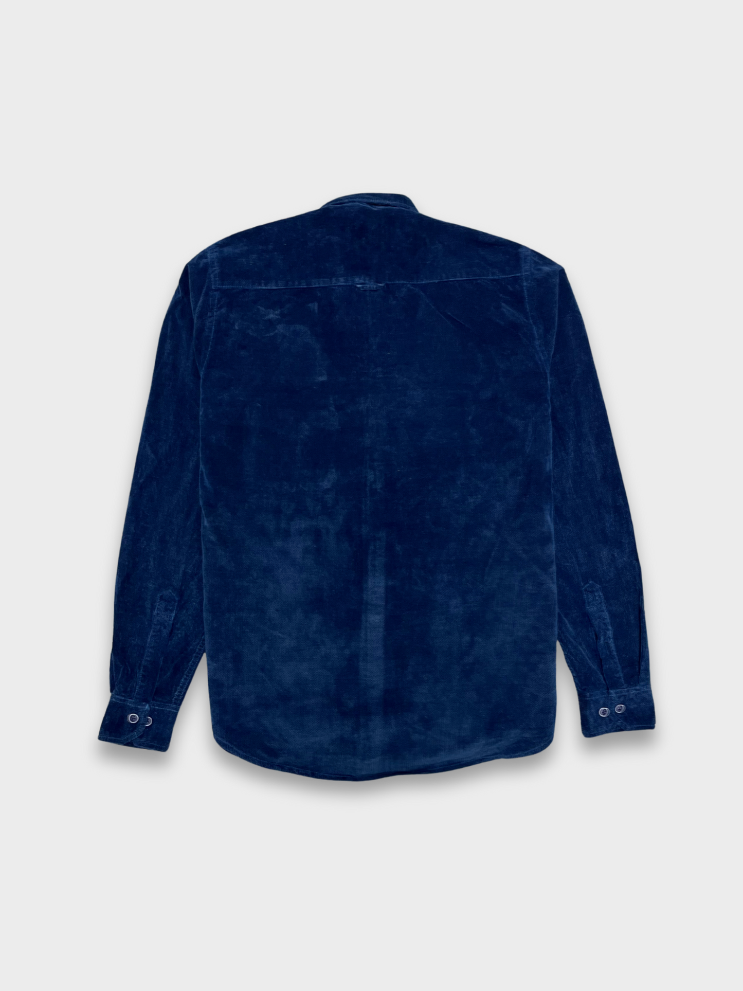 Men’s Texture Indigo Velvet Corduroy Shirt