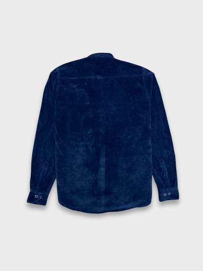 Men’s Texture Indigo Velvet Corduroy Shirt