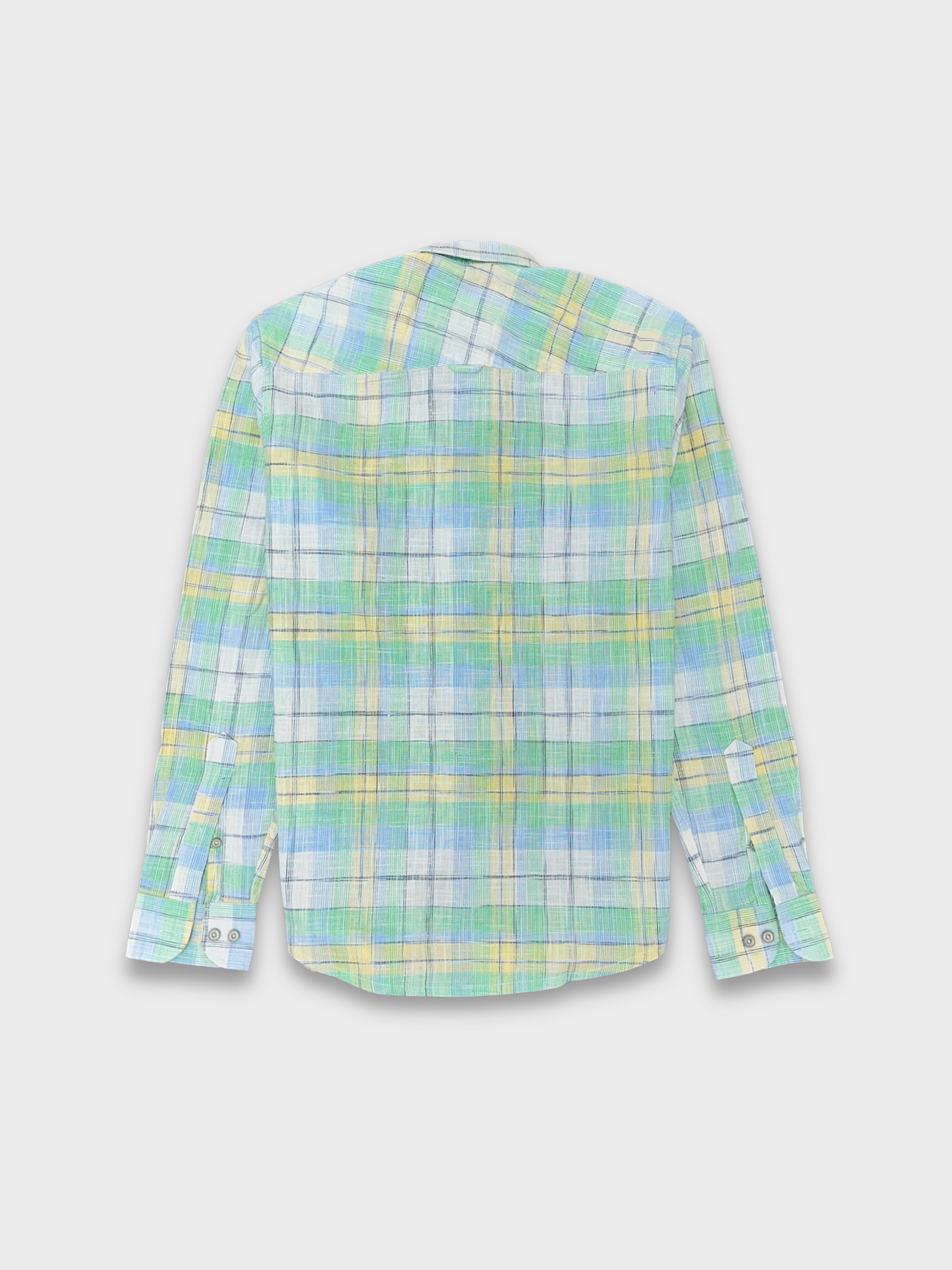 Men’s Linen Multicolor Check Shirt