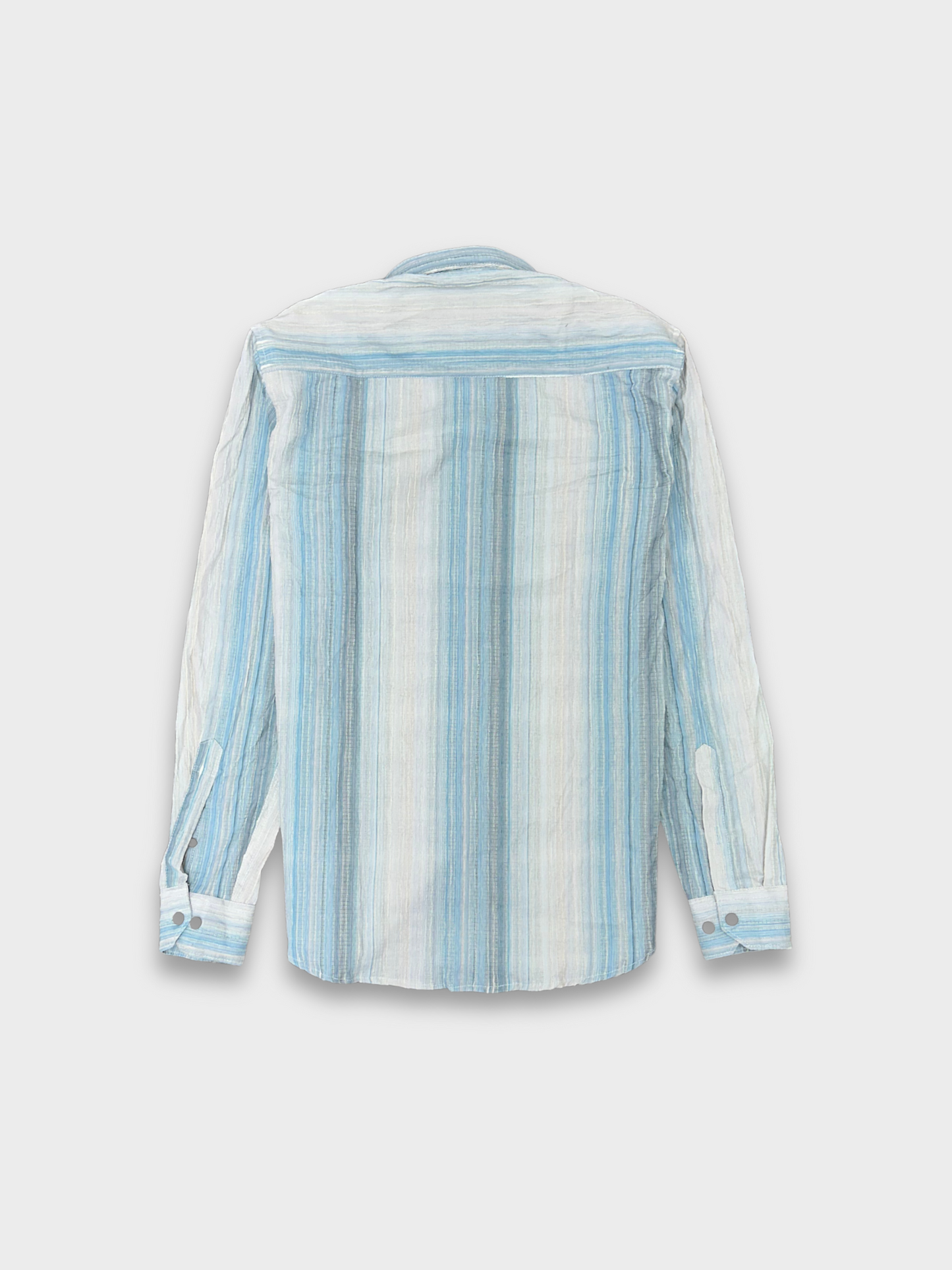 Men’s Crinkle Fabric Abstract Print Shirt