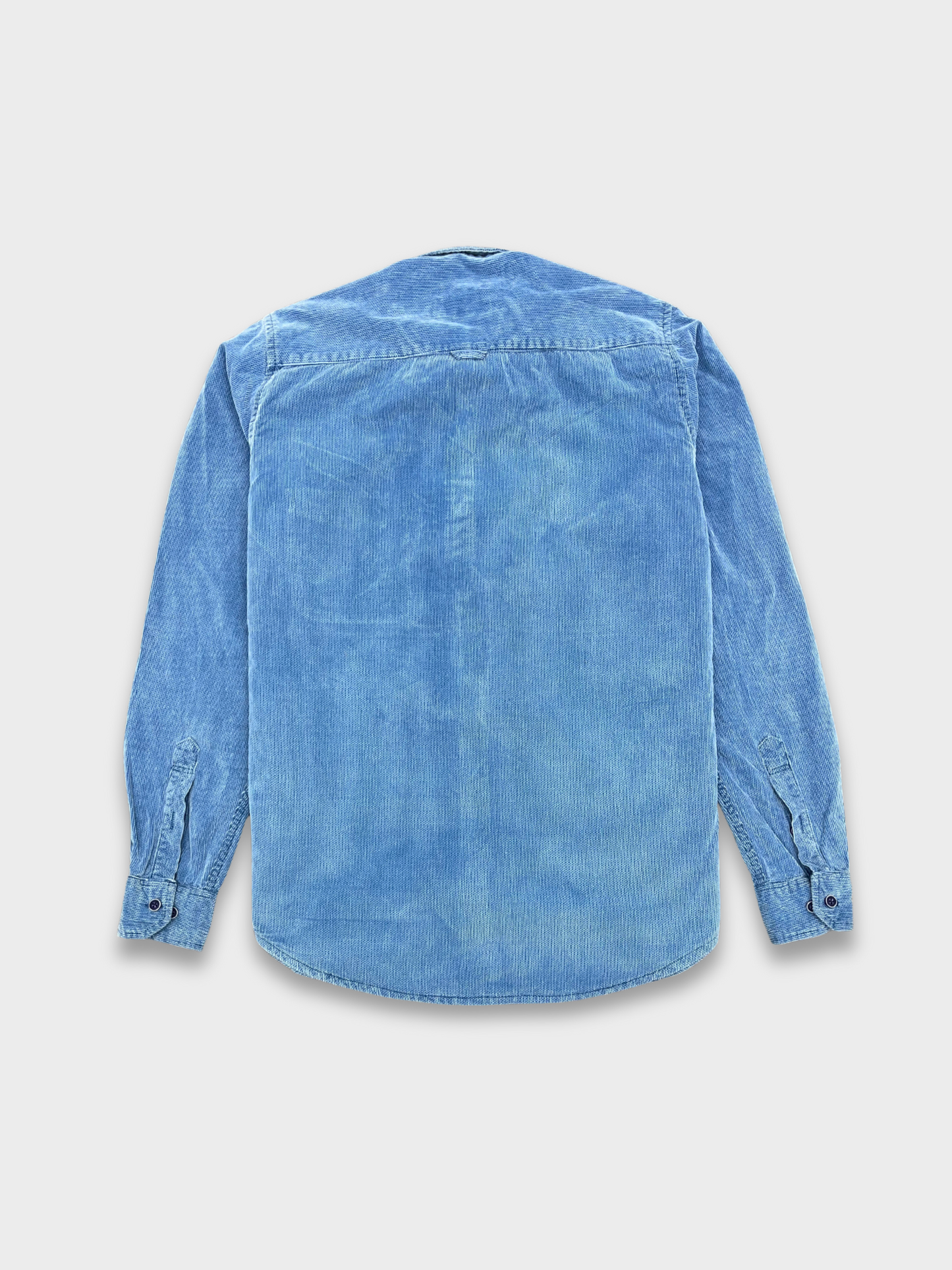 Men’s Texture Indigo Velvet Corduroy Shirt