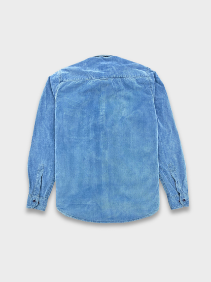 Men’s Texture Indigo Velvet Corduroy Shirt