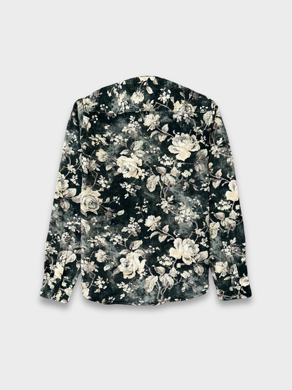 Men’s Heavy Drill Floral Print Shirt