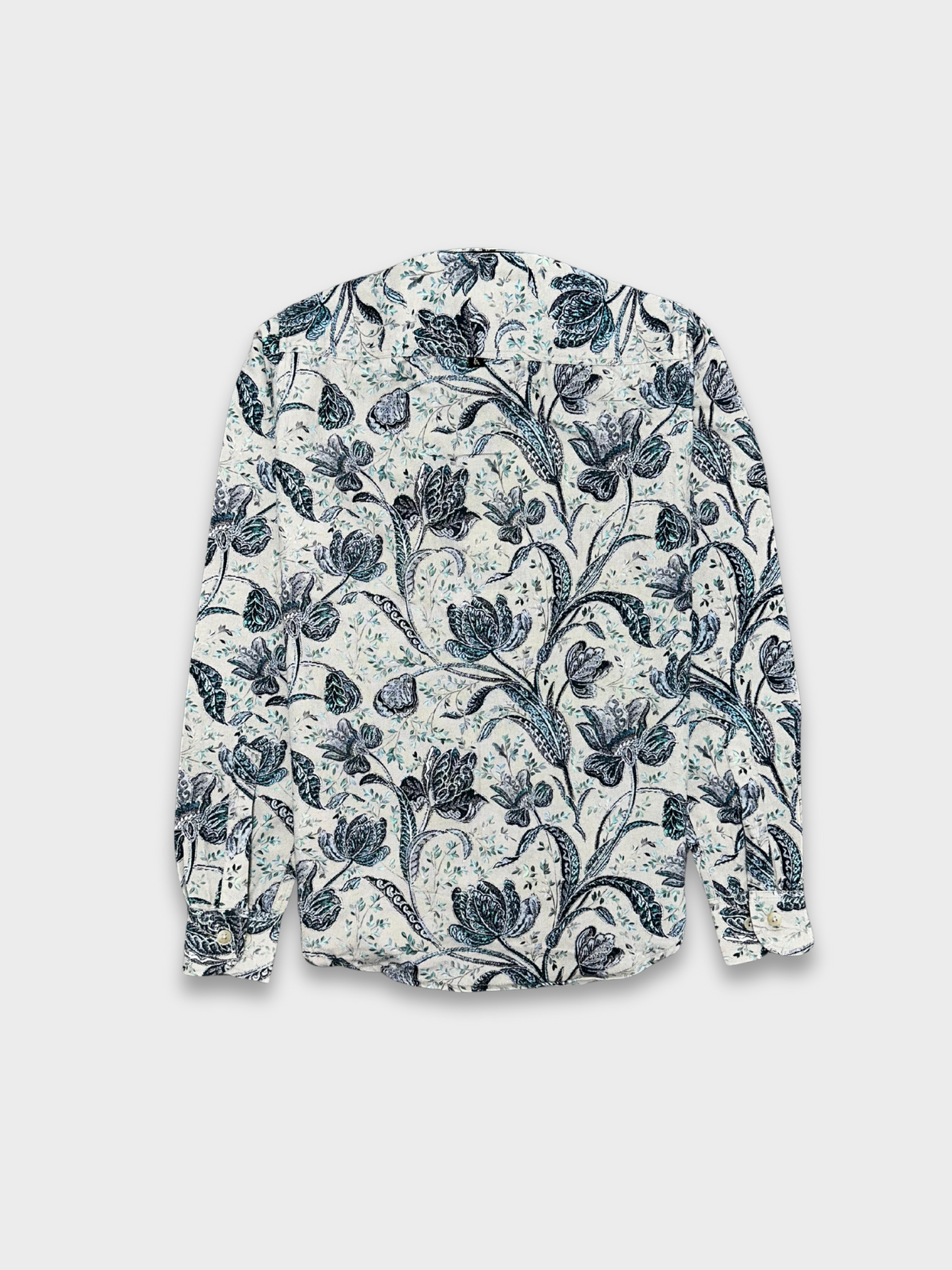 Men’s Heavy Drill Floral Print Shirt