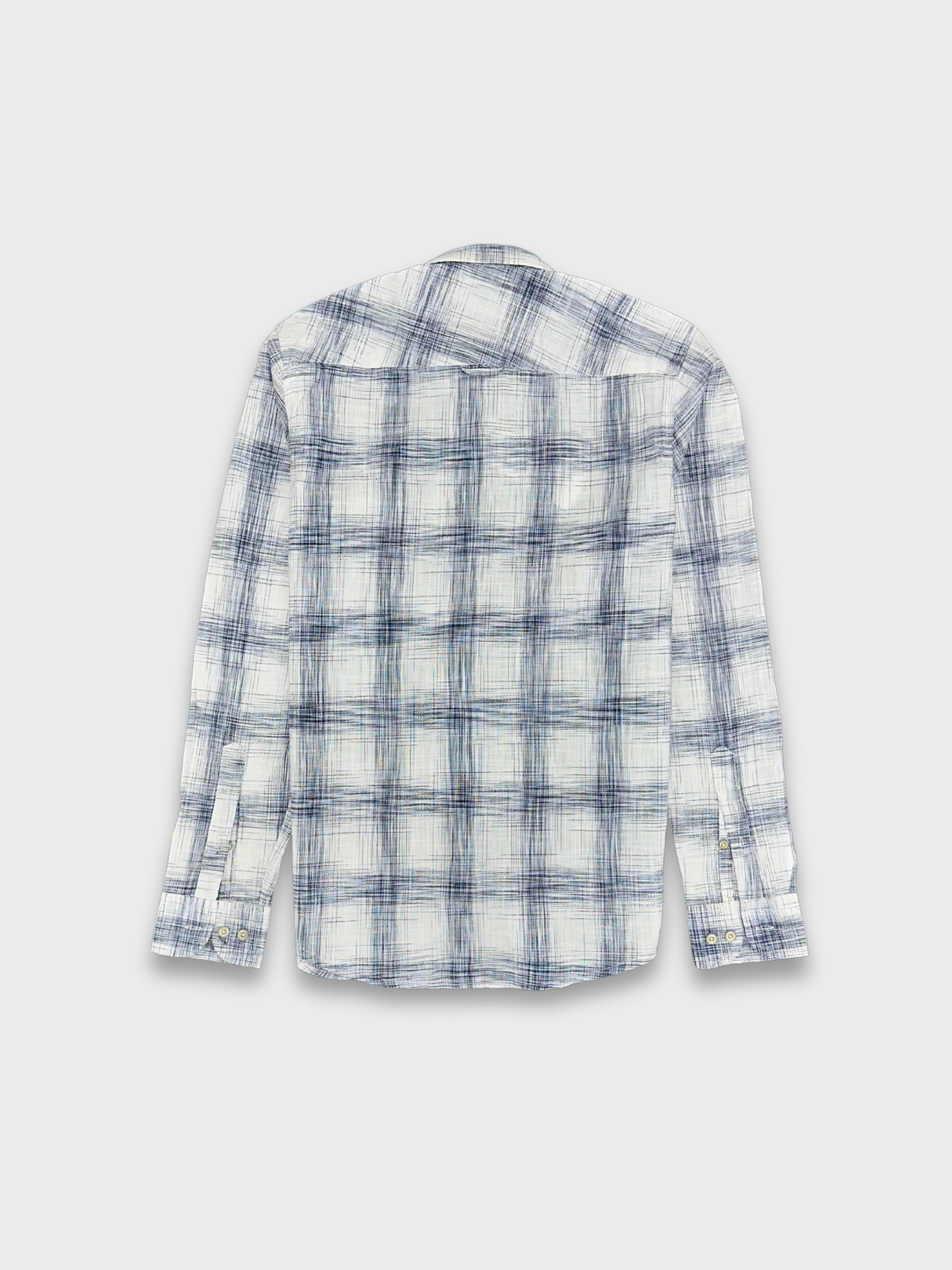 Men’s Linen Multicolor Check Shirt