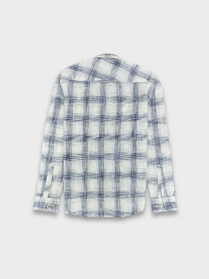 Men’s Linen Multicolor Check Shirt