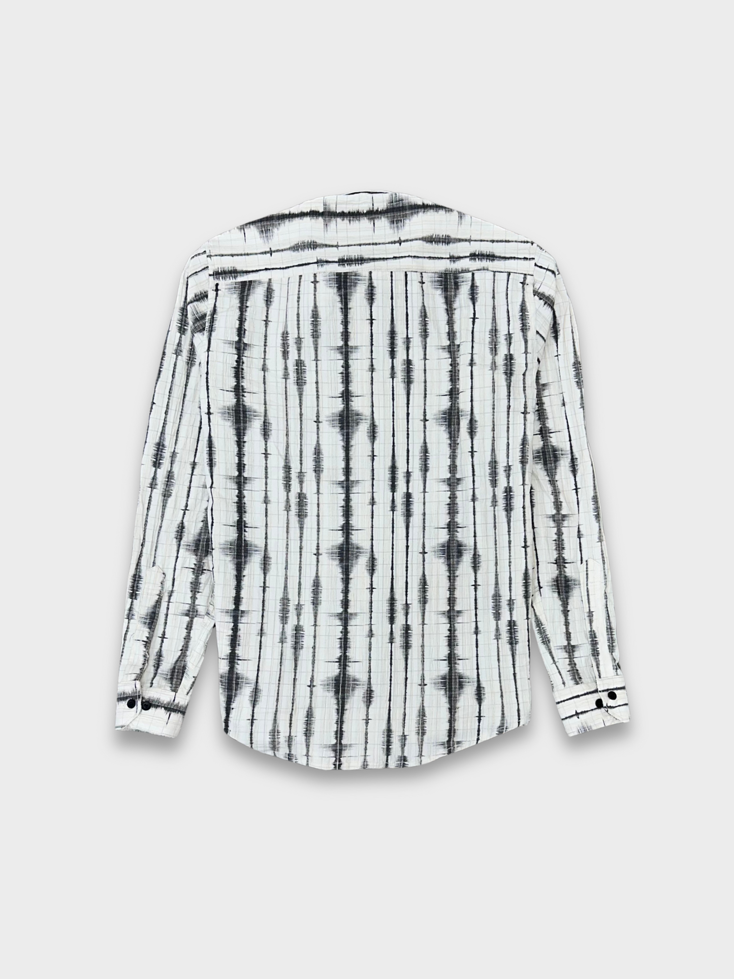 Men’s Crinkle Fabric Abstract Print Shirt