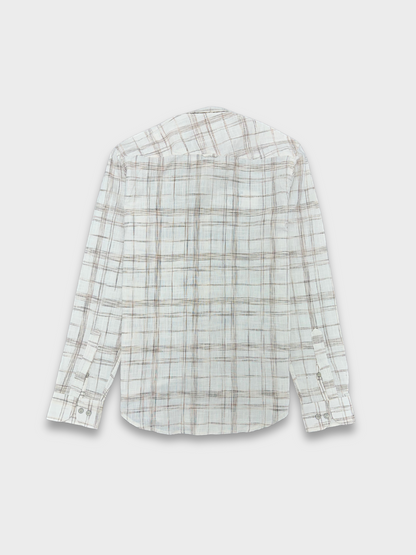 Men’s Linen Multicolor Check Shirt