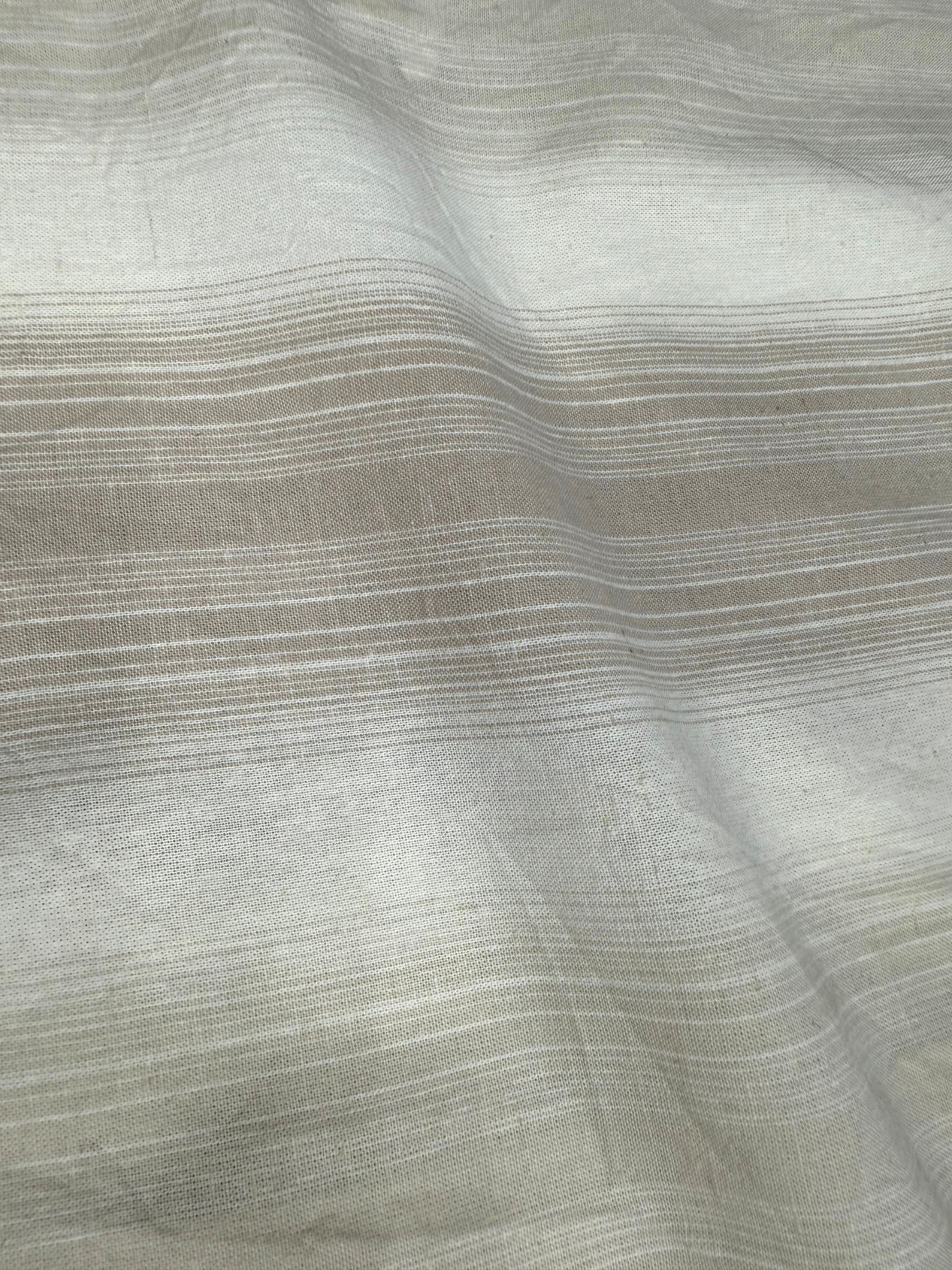 TAN SLIM FIT LINEN BLEND SHIRT