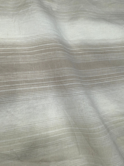 TAN SLIM FIT LINEN BLEND SHIRT