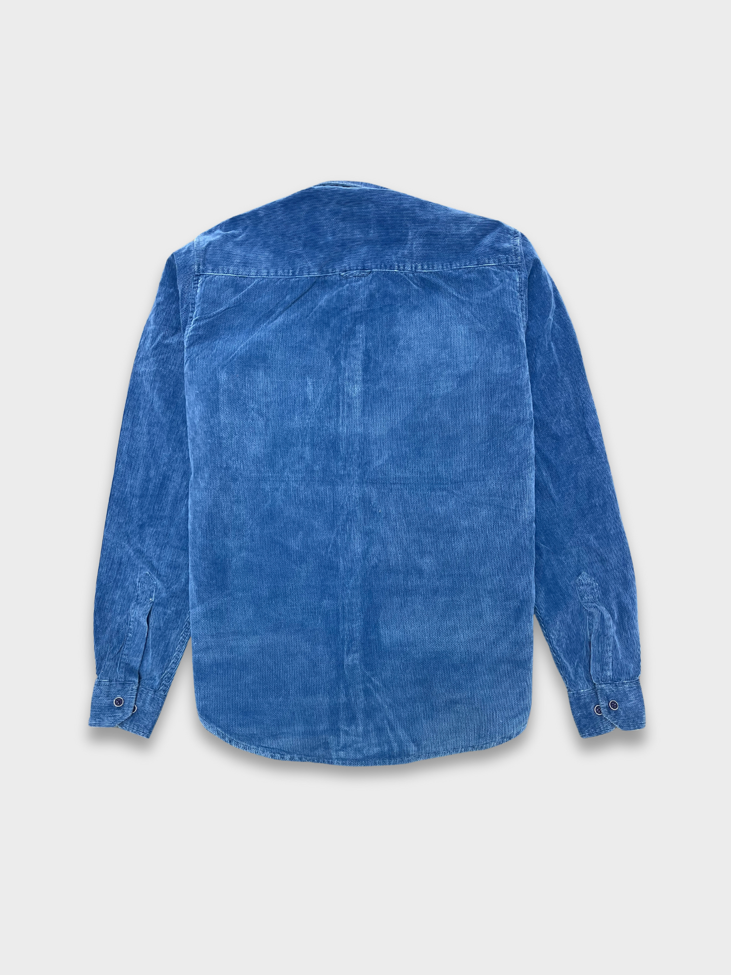 Men’s Texture Indigo Velvet Corduroy Shirt