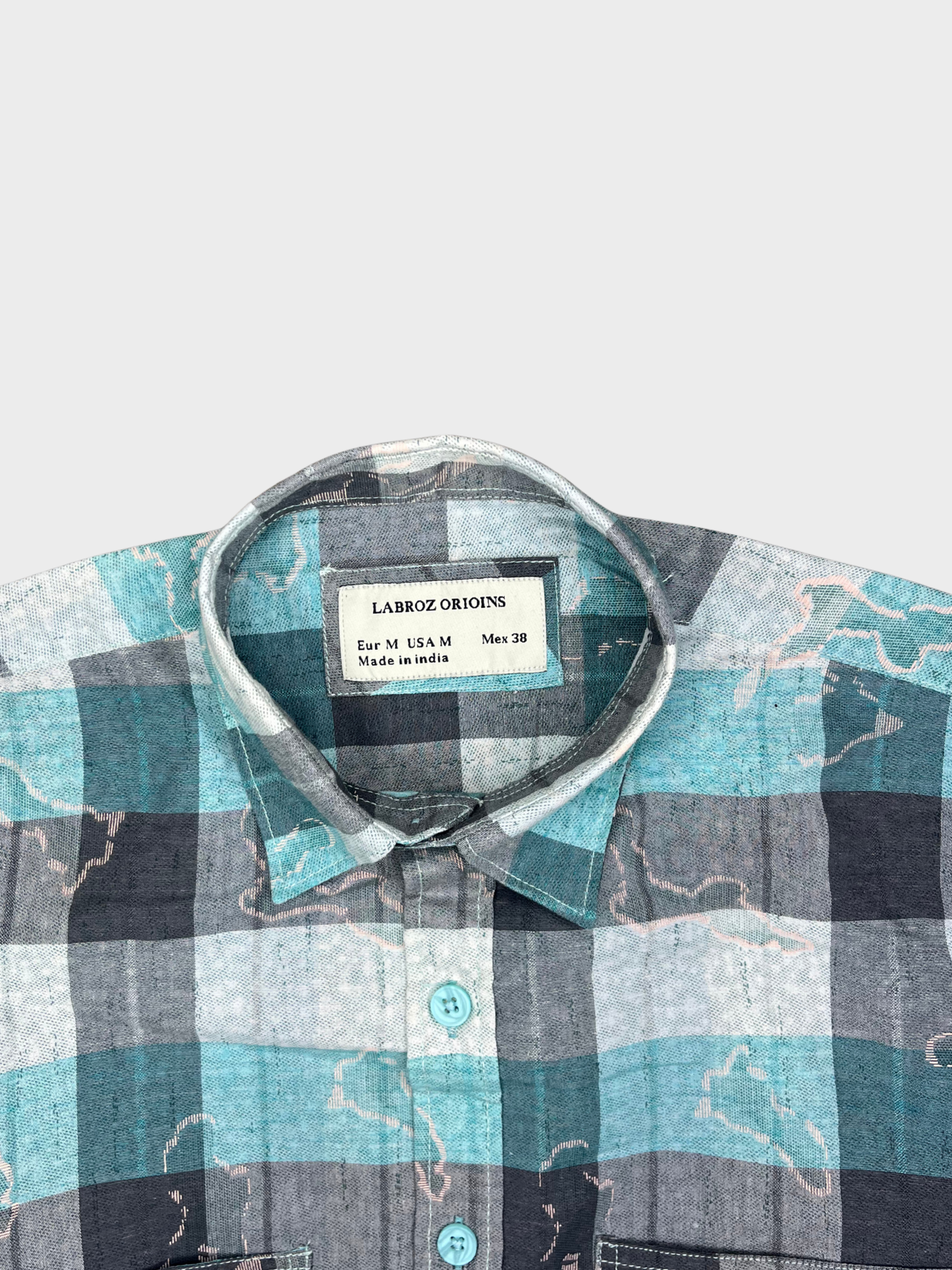 Men’s Fancy Dobby Multicolor Abstract Print Shirt