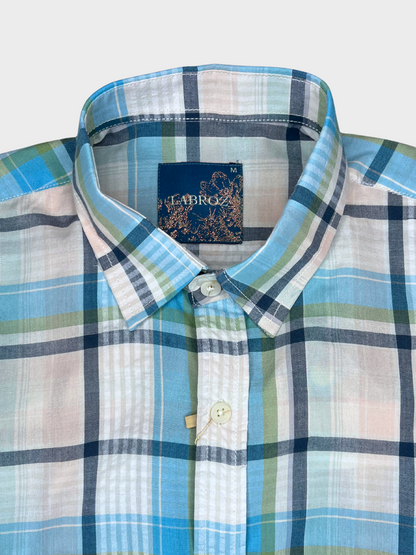 Men's Multicolor Check Slim Fit Shirt
