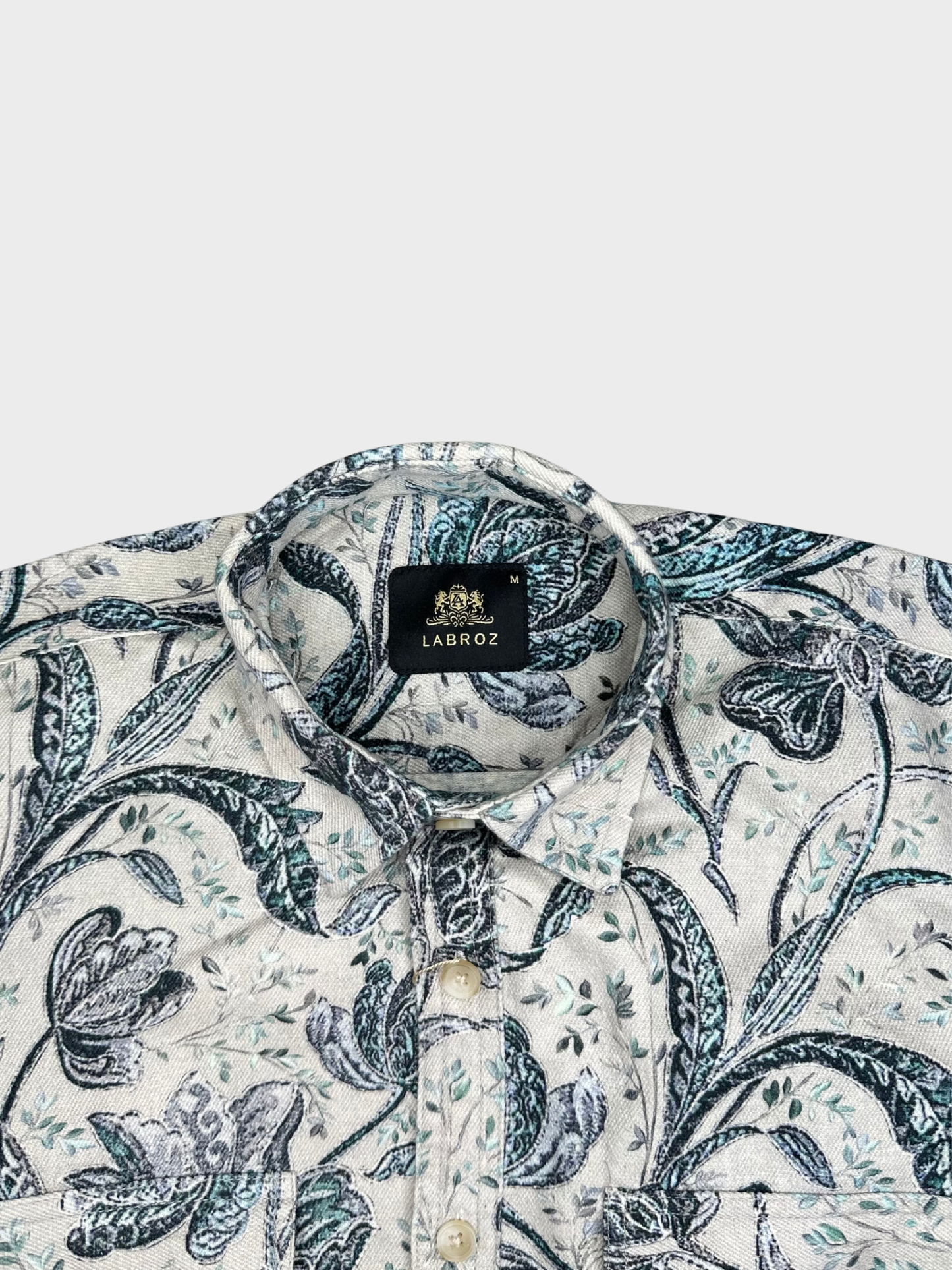 Men’s Heavy Drill Floral Print Shirt