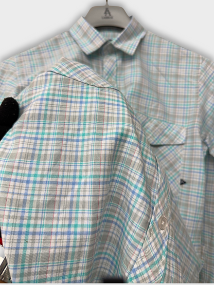 Men's Multicolor Checkered Slim Fit Oxford Shirt