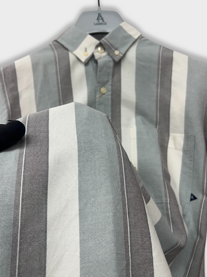 MULTICOLOR OXFORD STRIPES SLIM FIT SHIRT