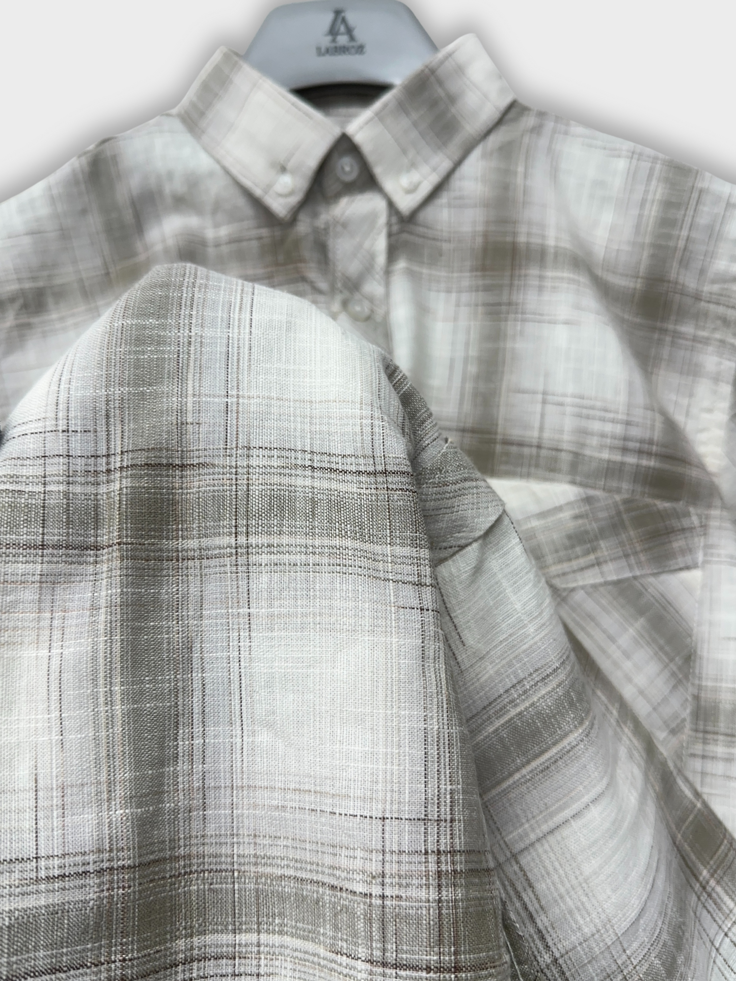 Men’s Linen Multicolor Check Shirt