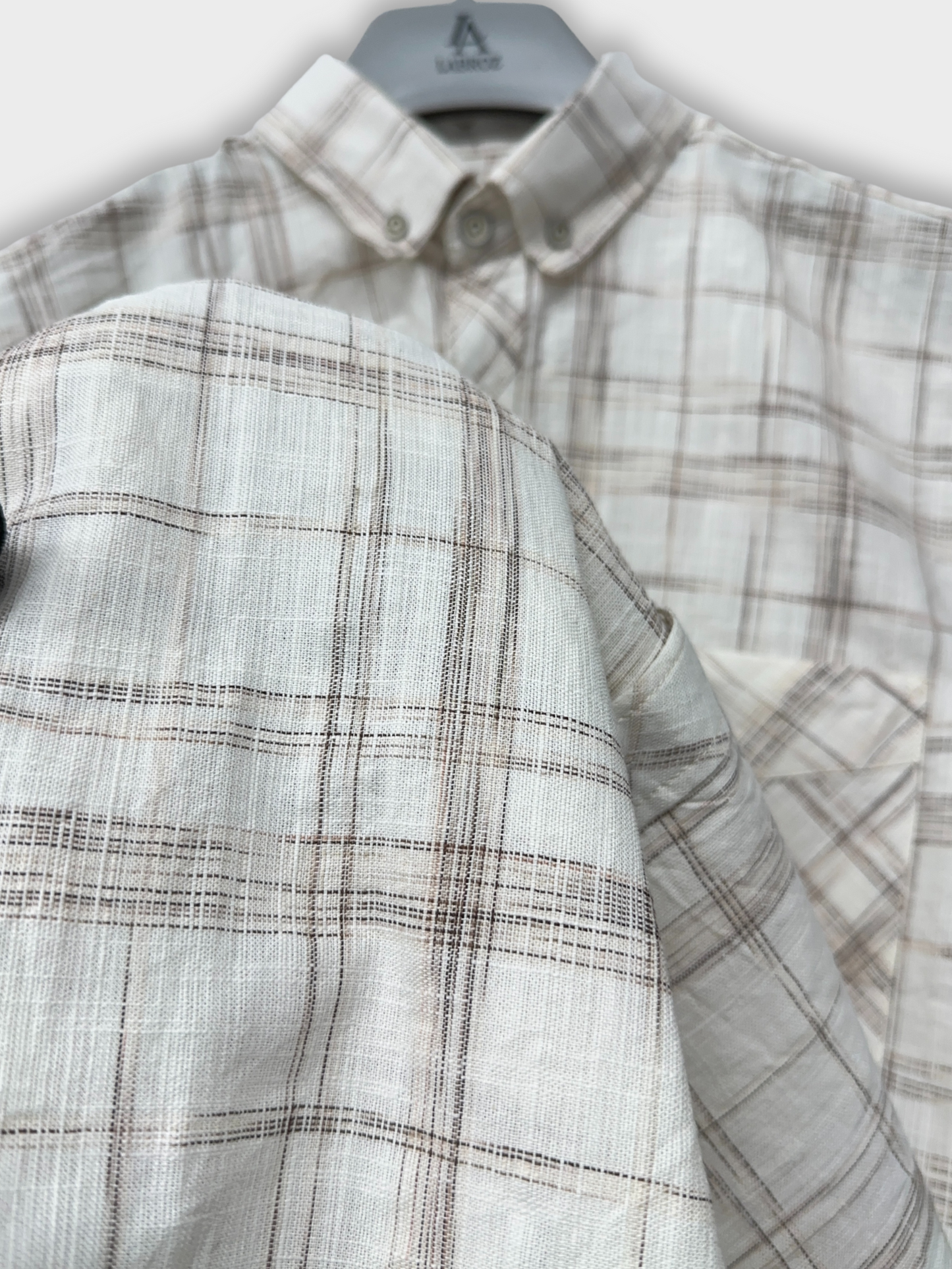 Men’s Linen Multicolor Check Shirt