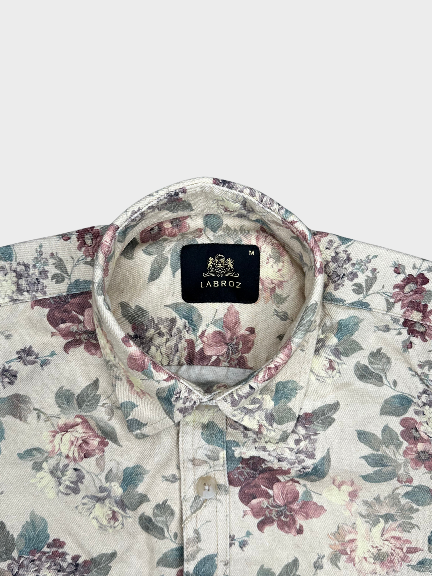 Men’s Heavy Drill Floral Print Shirt