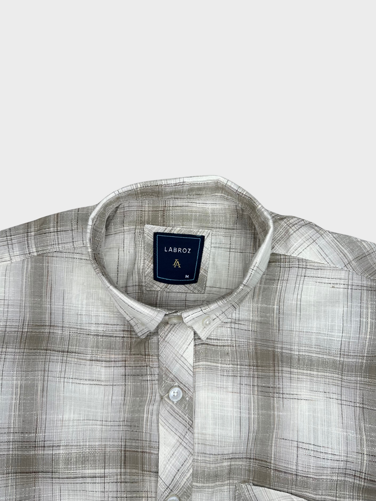 Men’s Linen Multicolor Check Shirt