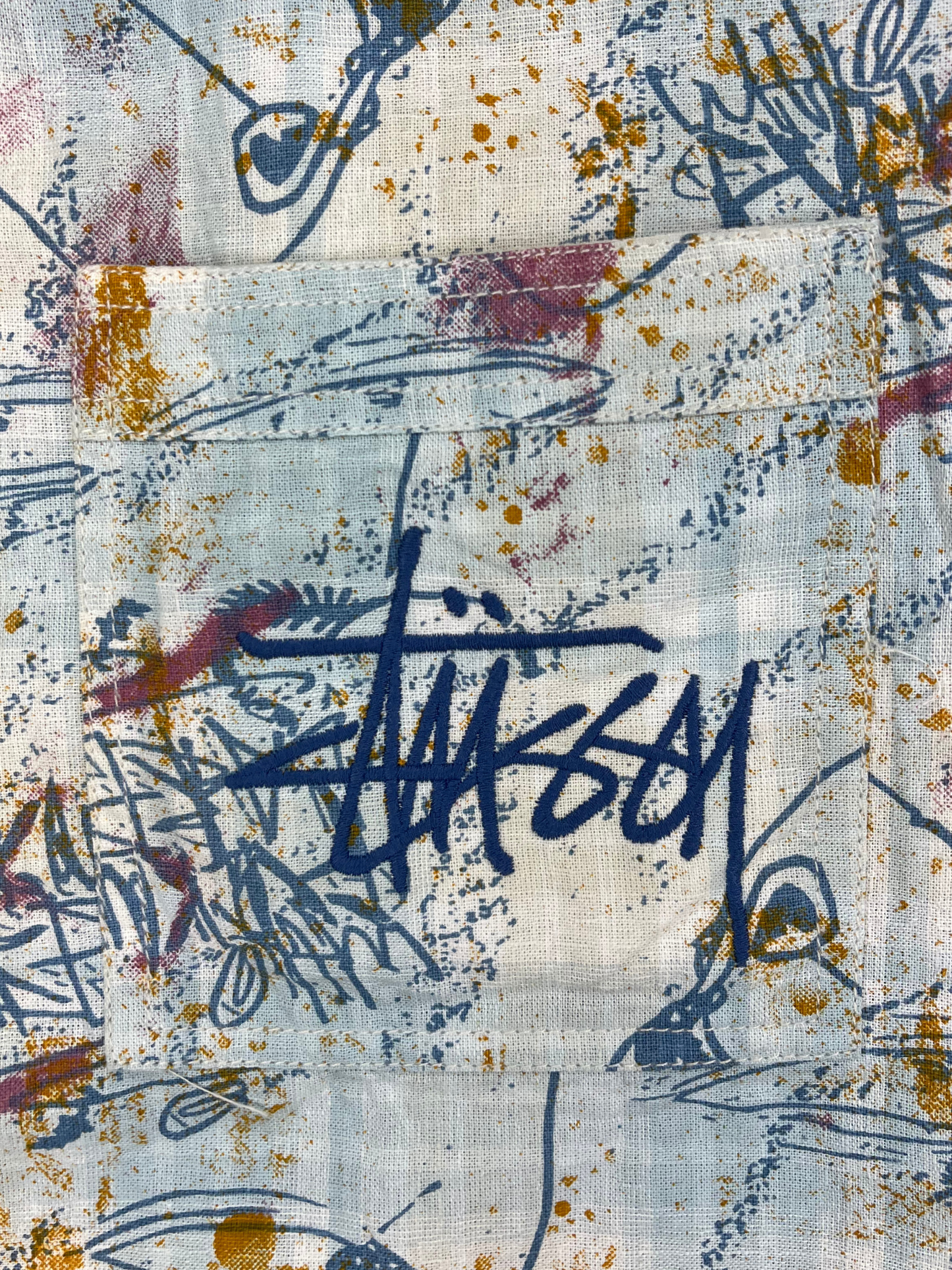 Men’s Fancy Dobby Multicolor Abstract Print Shirt