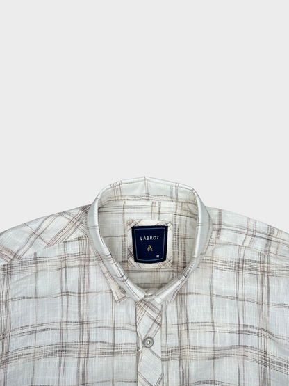 Men’s Linen Multicolor Check Shirt