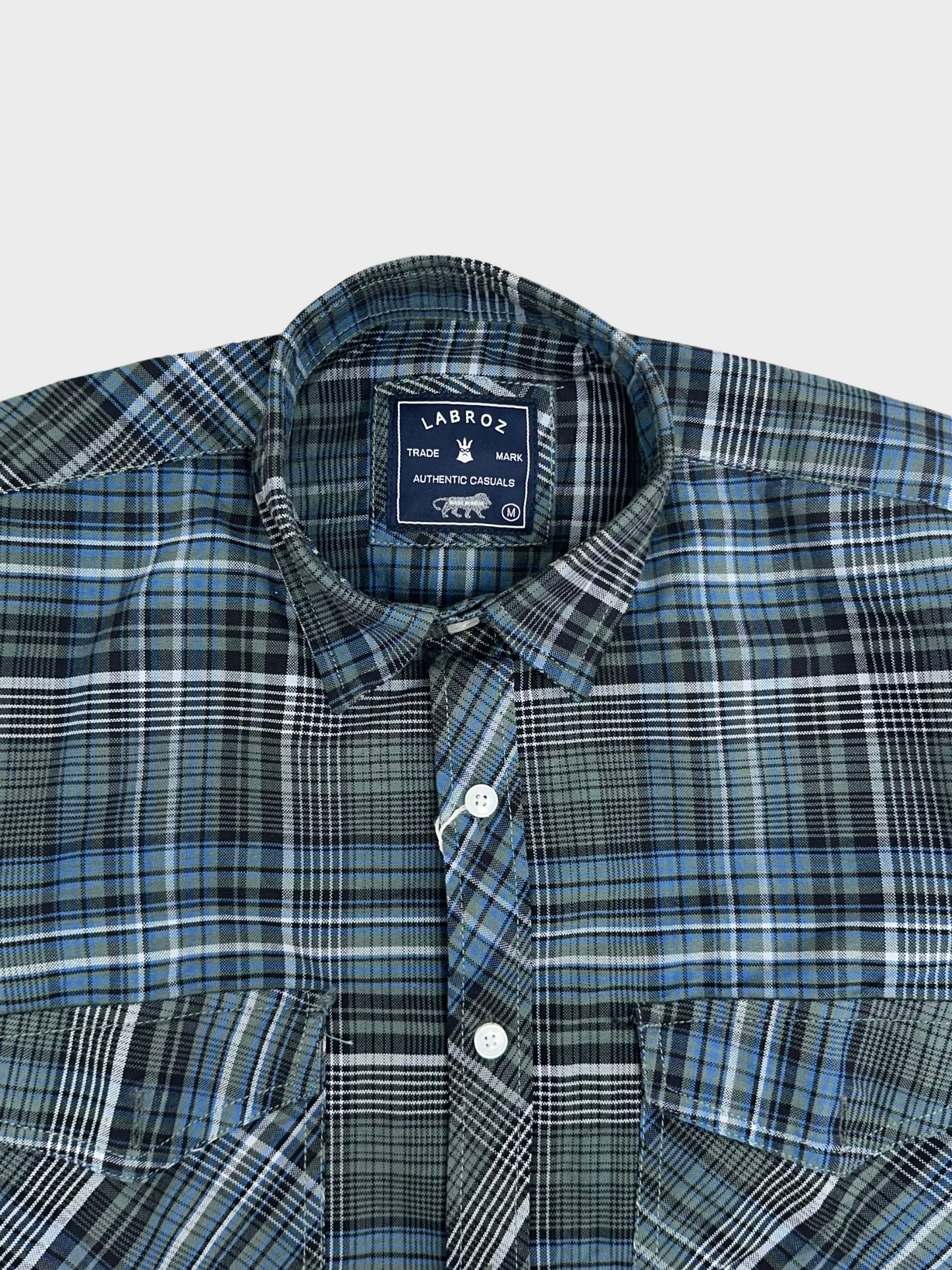 Men's Multicolor Checkered Slim Fit Oxford Shirt