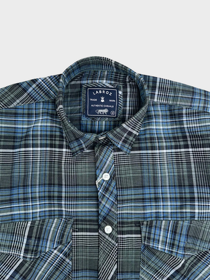 Men's Multicolor Checkered Slim Fit Oxford Shirt