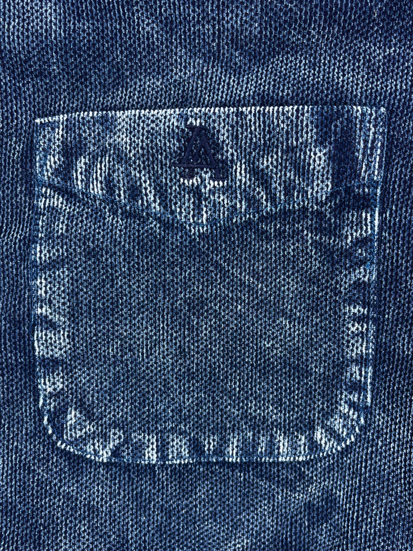 Men’s Texture Indigo Velvet Corduroy Shirt