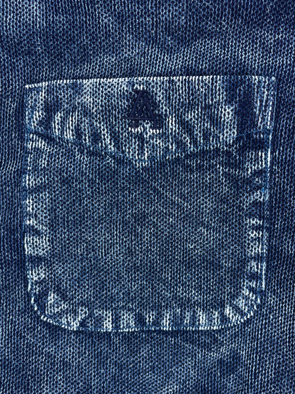 Men’s Texture Indigo Velvet Corduroy Shirt