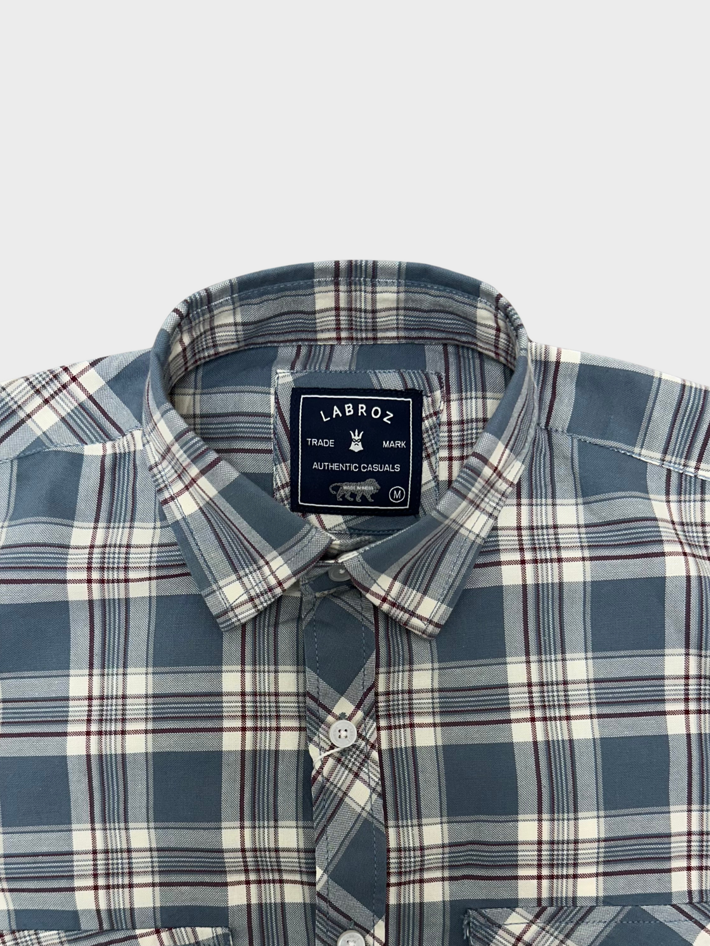 Men's Multicolor Checkered Slim Fit Oxford Shirt