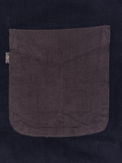 Men's Slim Fit Color Block Corduroy Shirt