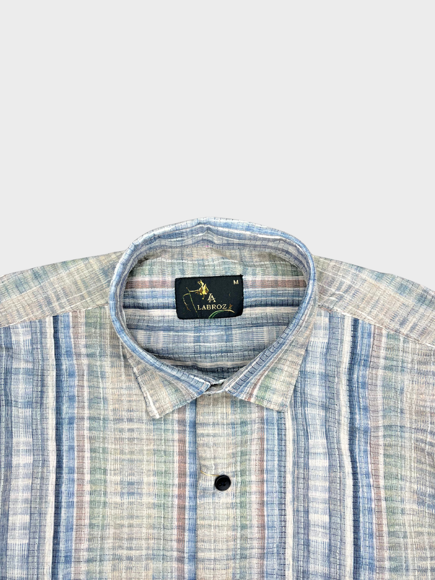 Men’s Crinkle Fabric Abstract Print Shirt