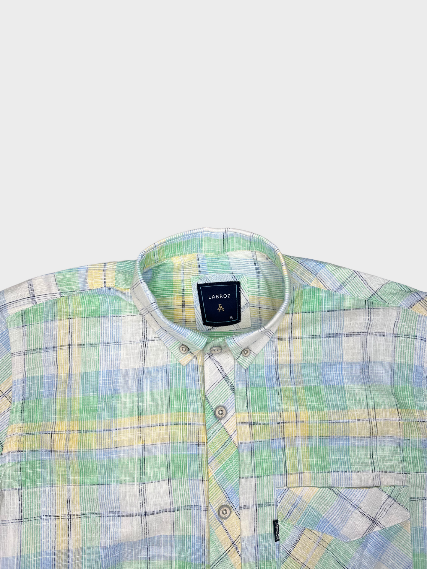 Men’s Linen Multicolor Check Shirt