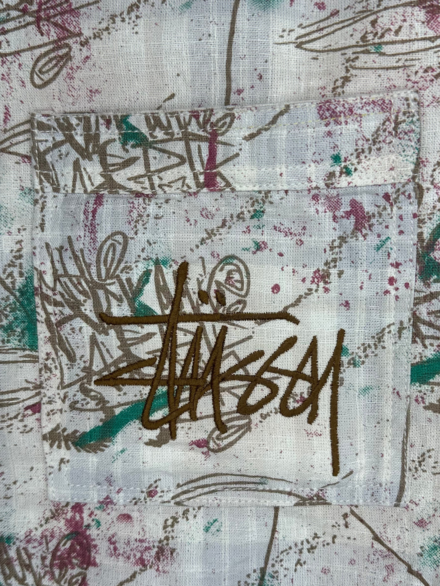 Men’s Fancy Dobby Multicolor Abstract Print Shirt