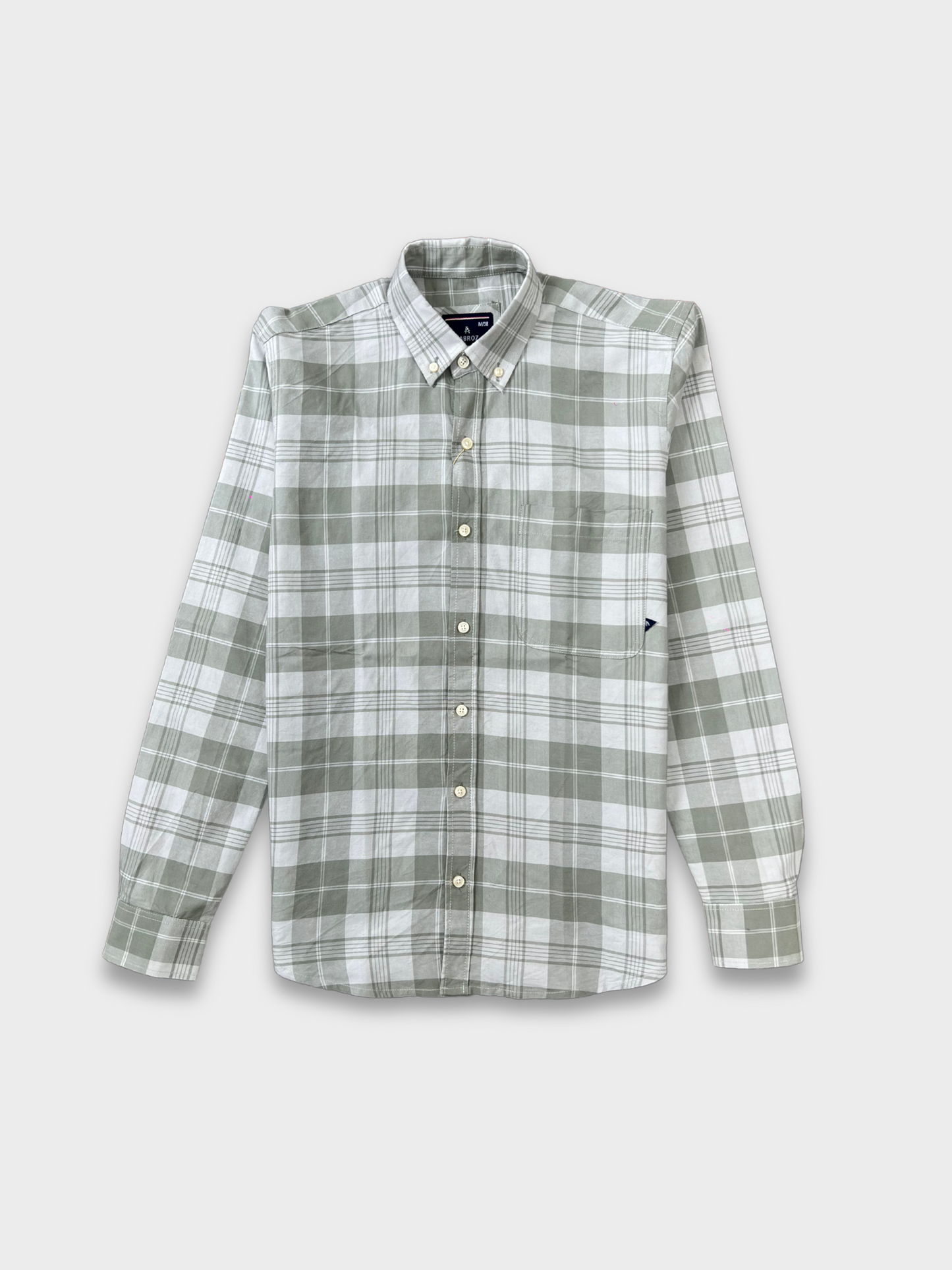 SAGE OXFORD CHECKERED SLIM FIT SHIRT