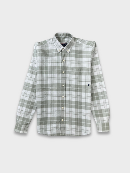 SAGE OXFORD CHECKERED SLIM FIT SHIRT