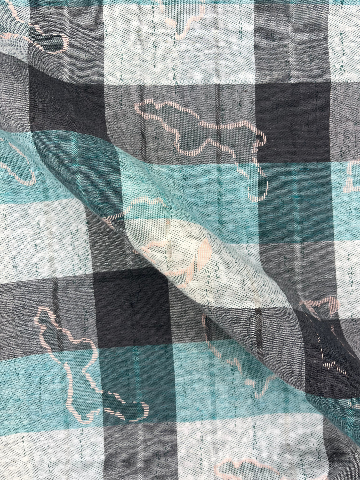 Men’s Fancy Dobby Multicolor Abstract Print Shirt