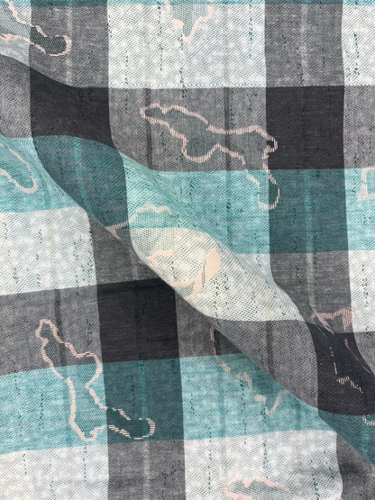 Men’s Fancy Dobby Multicolor Abstract Print Shirt