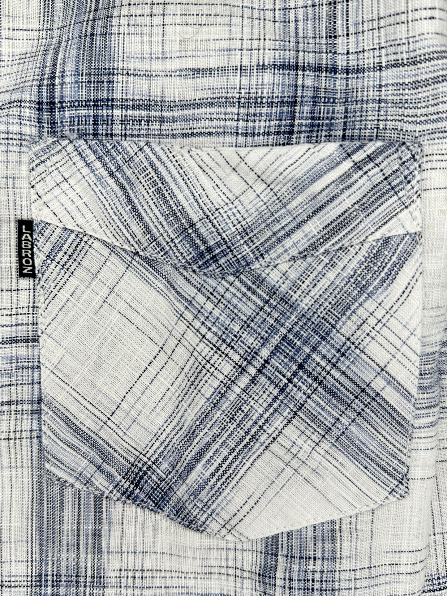 Men’s Linen Multicolor Check Shirt