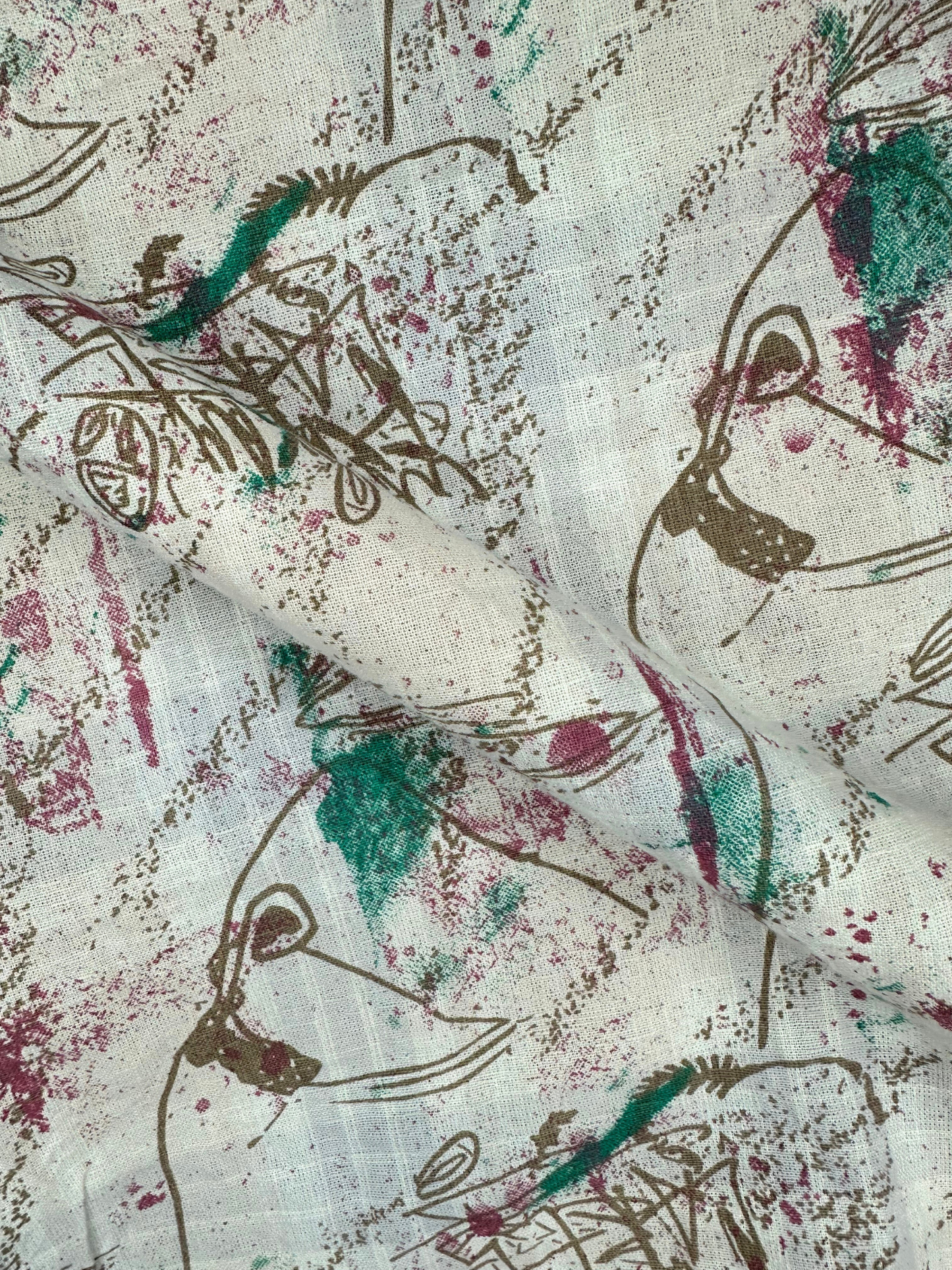 Men’s Fancy Dobby Multicolor Abstract Print Shirt