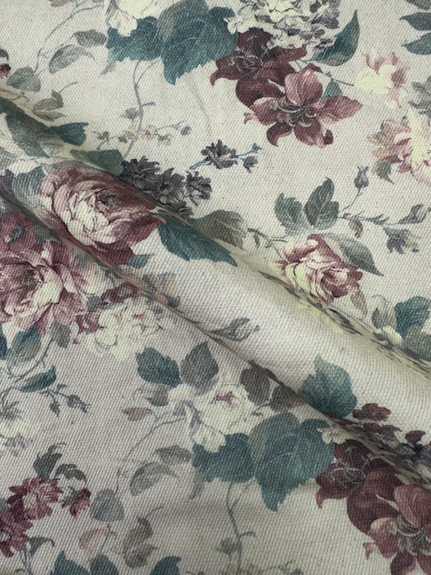 Men’s Heavy Drill Floral Print Shirt