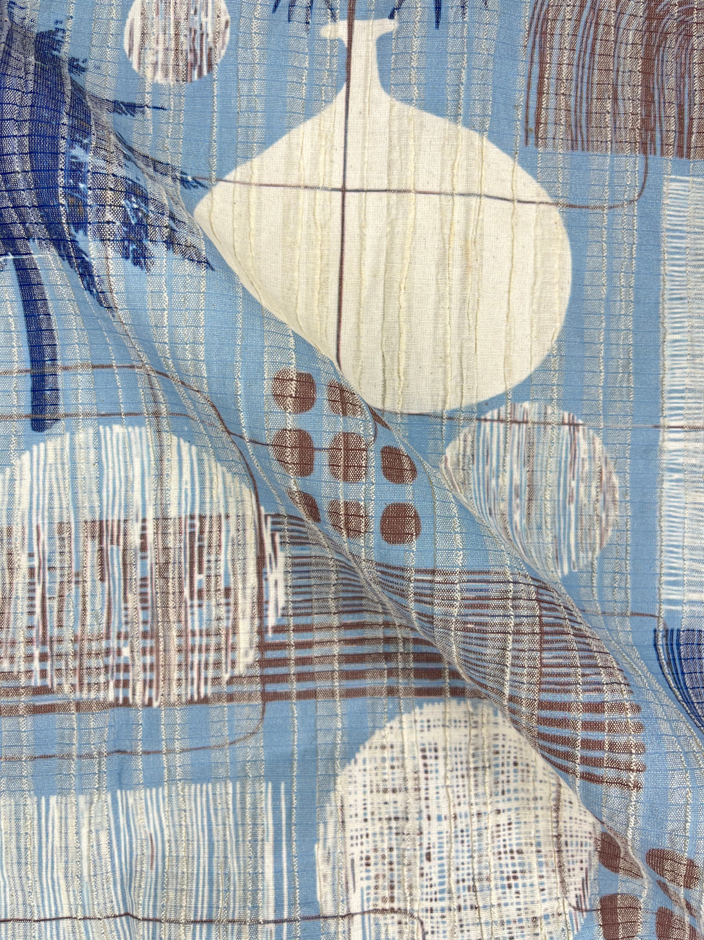 Men’s Crinkle Fabric Abstract Print Shirt