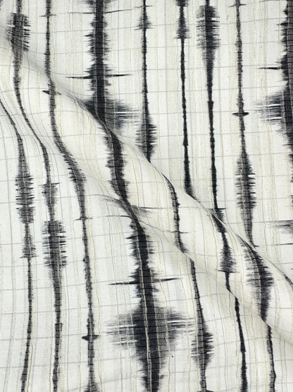 Men’s Crinkle Fabric Abstract Print Shirt